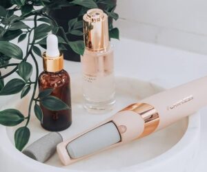 Belaidis elektrinis pėdų irkulnų šveitiklis, baltas