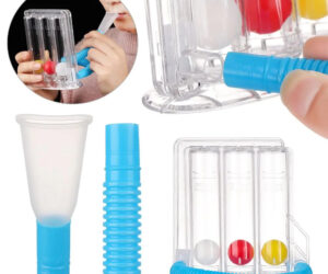 Kvėpavimo treniruoklis - Plaučių talpos treniravimo ir kvėpavimo pratimų prietaisas